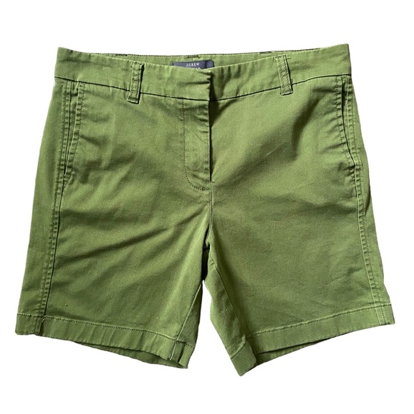 J. Crew Pants - J.Crew Olive Green 7” Chino Shorts 8